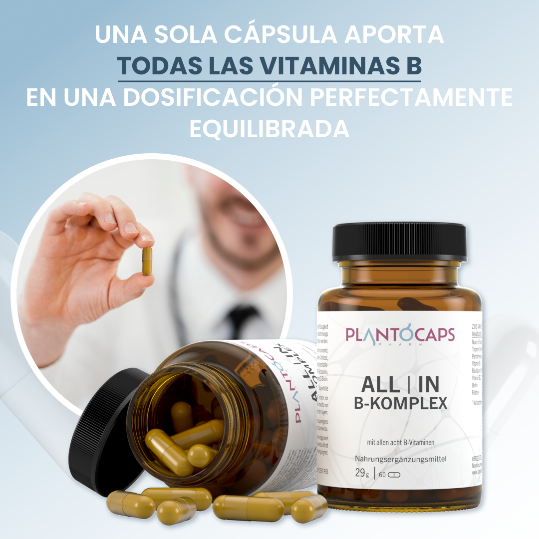 plantoCAPS ALL IN B-KOMPLEX Capsules 60 pcs - Features