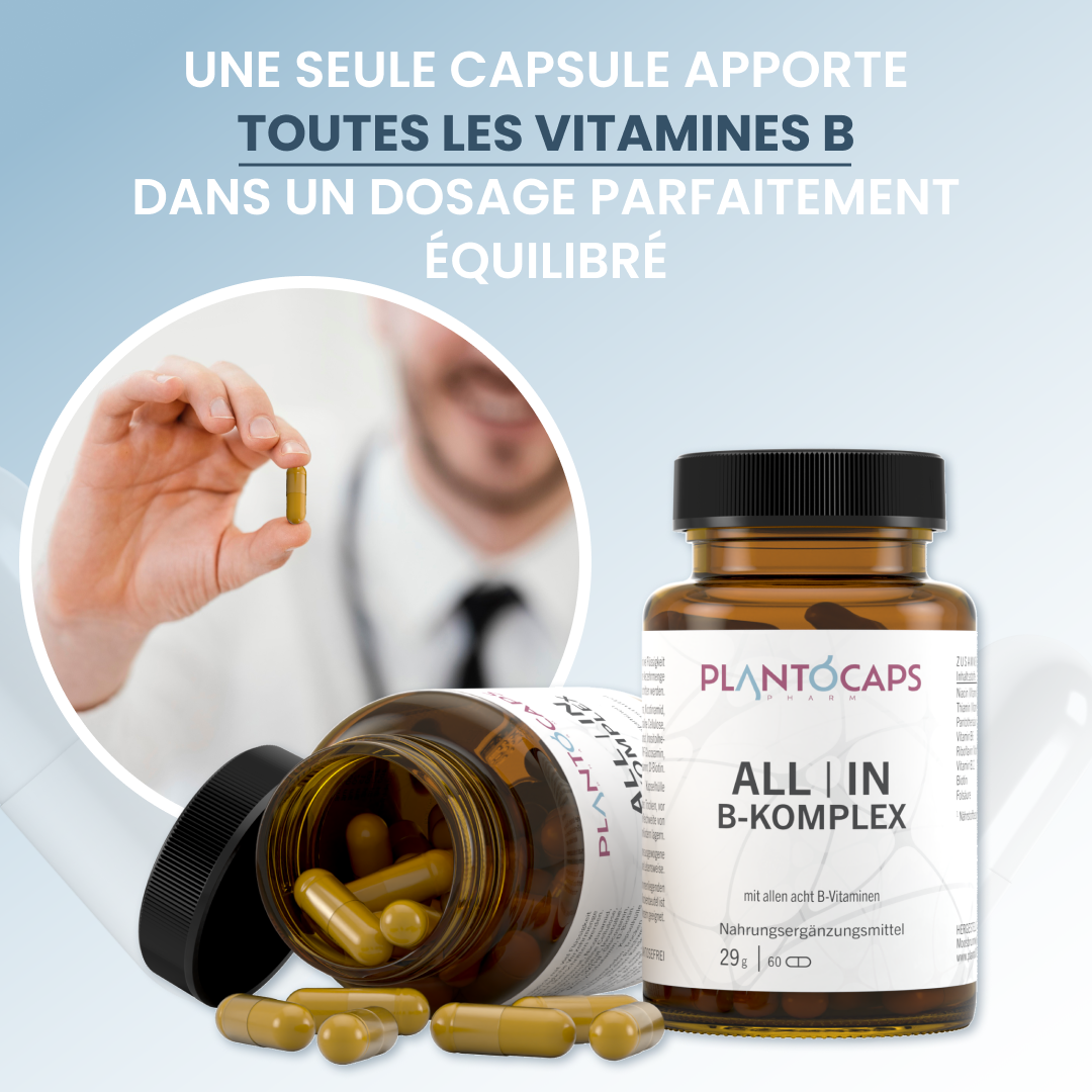 plantoCAPS ALL IN B-KOMPLEX Capsules 60 pcs - Features