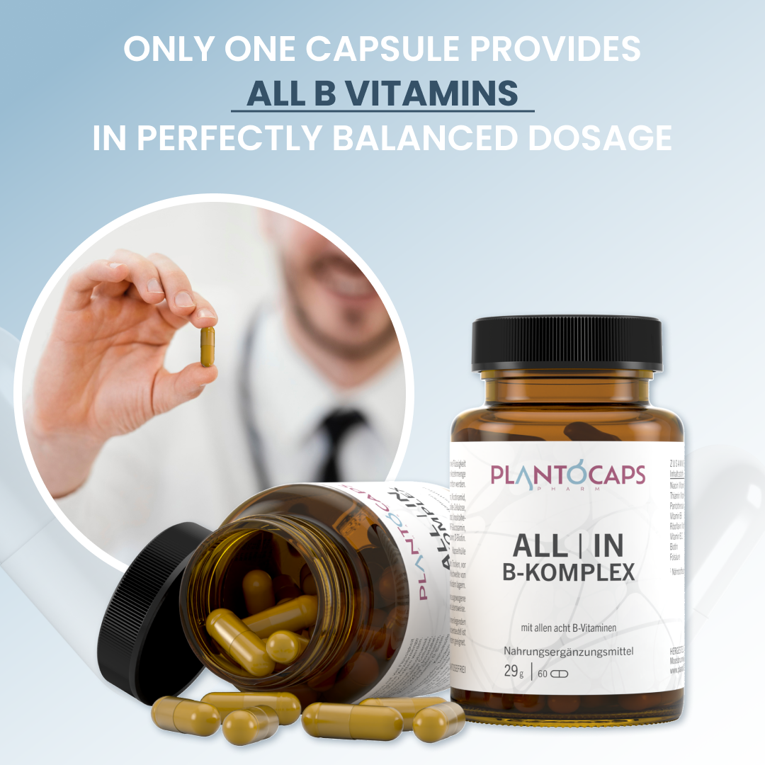 plantoCAPS ALL IN B-KOMPLEX Capsules 60 pcs - Features