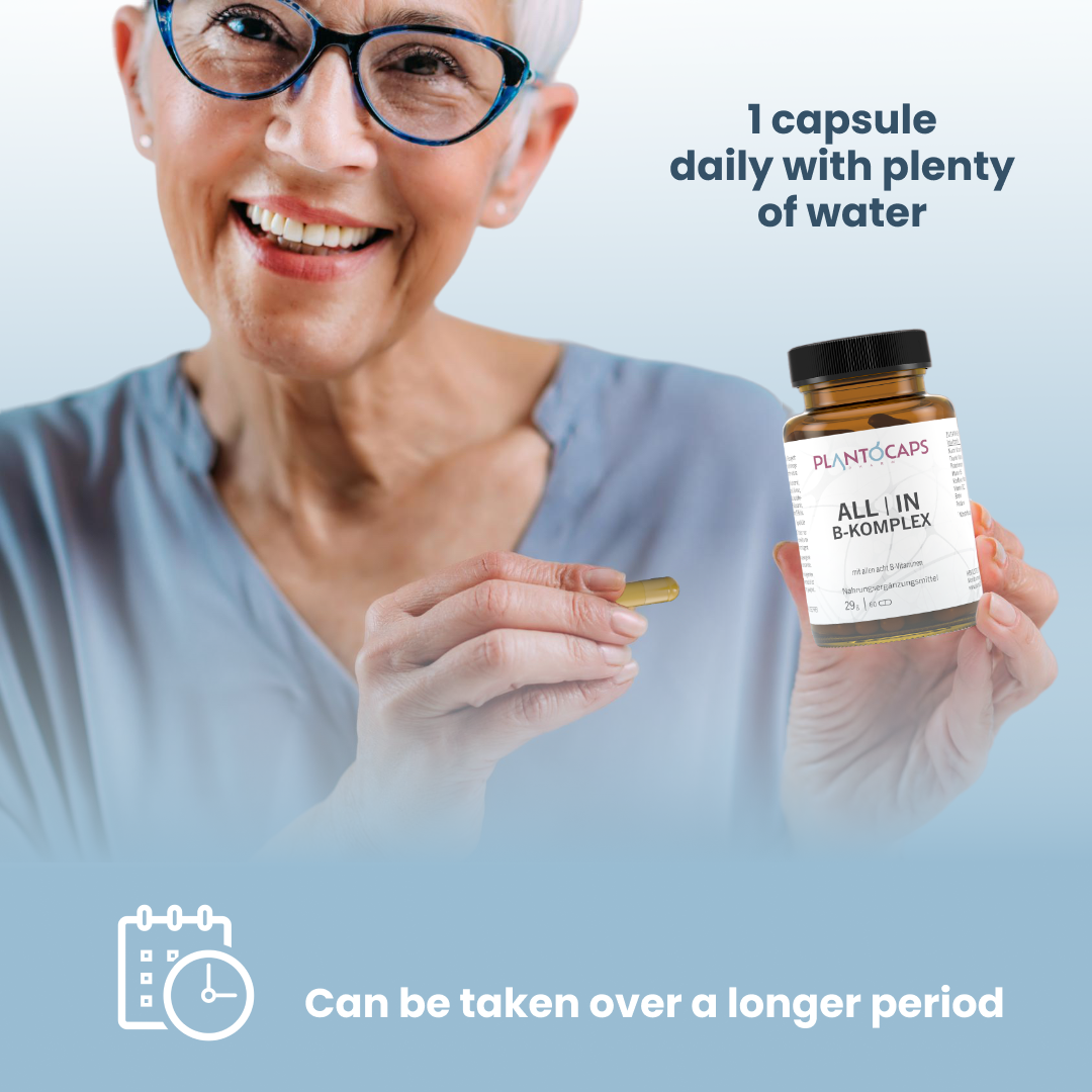 plantoCAPS ALL IN B-KOMPLEX Capsules 60 pcs - Intake