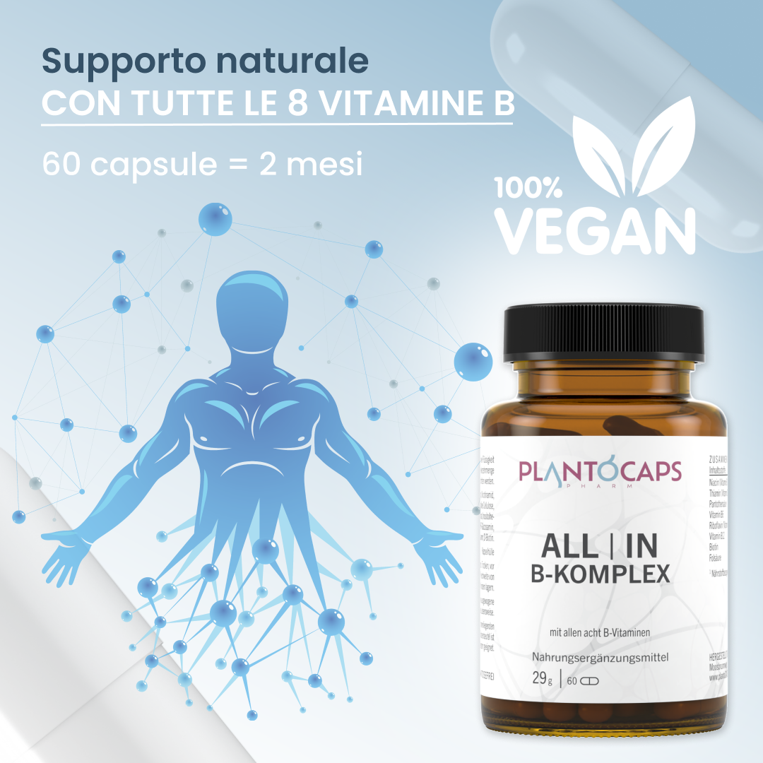 plantoCAPS ALL IN B-KOMPLEX Capsules 60 pcs - Product