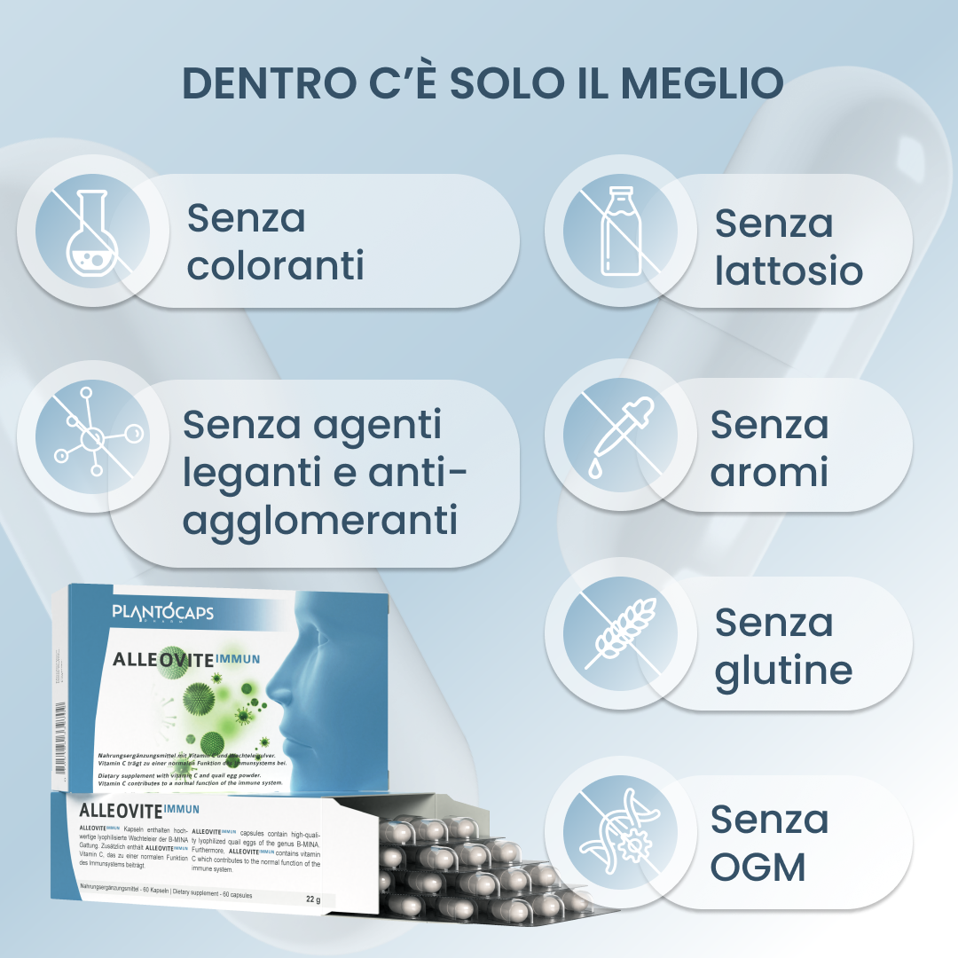 plantoCAPS ALLEOVITE IMMUN Capsules 60 pcs - What's Inside