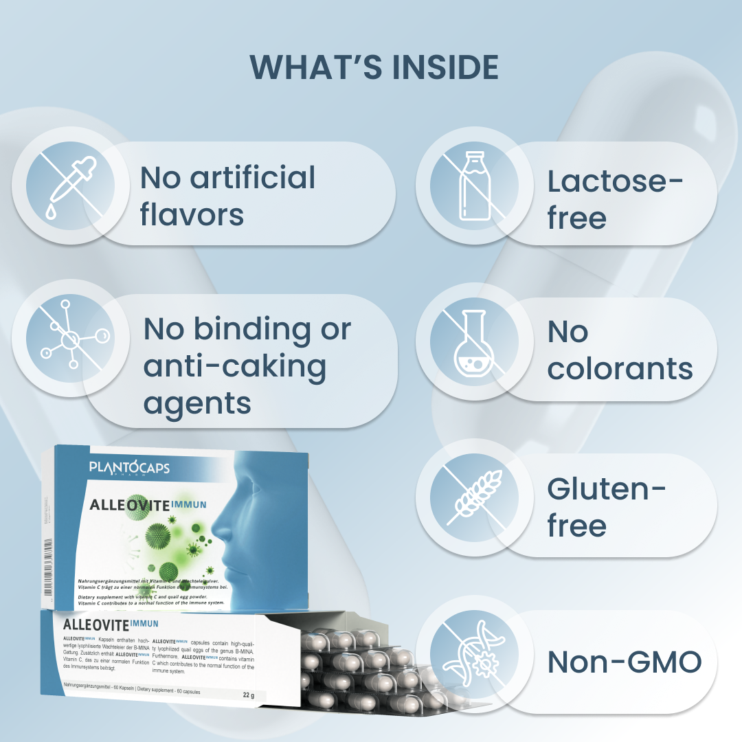 plantoCAPS ALLEOVITE IMMUN Capsules 60 pcs - What's Inside