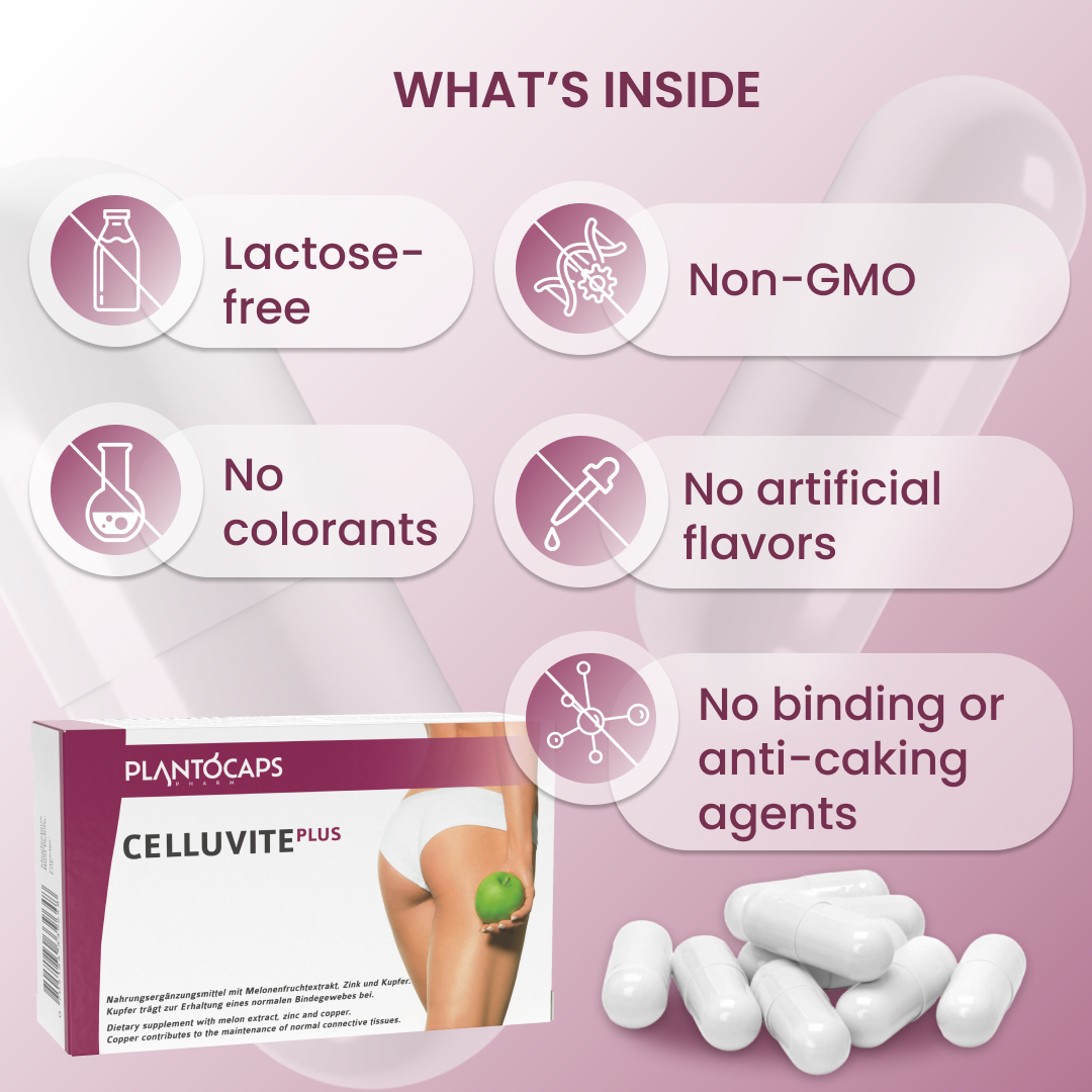 plantoCAPS CELLUVITE PLUS Capsules 60 pcs - What's Inside