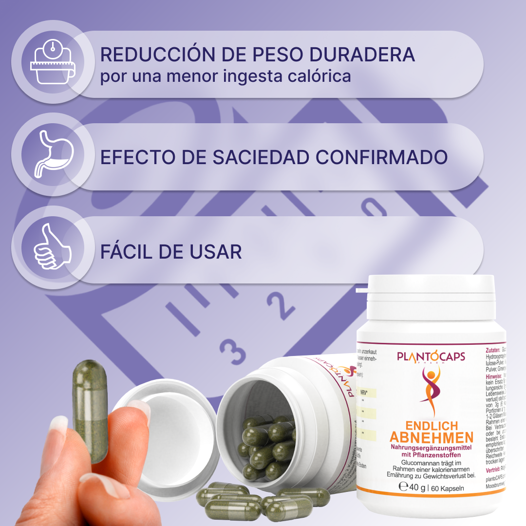 plantoCAPS Abnehmkapseln ENDLICH ABNEHMEN Capsules 60 pcs - Benefits