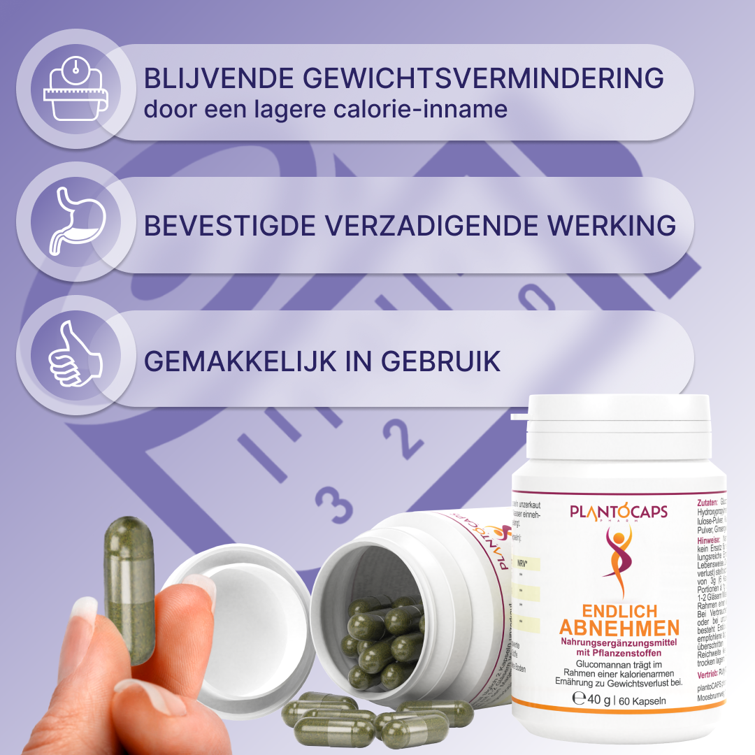 plantoCAPS Abnehmkapseln ENDLICH ABNEHMEN Capsules 60 pcs - Benefits