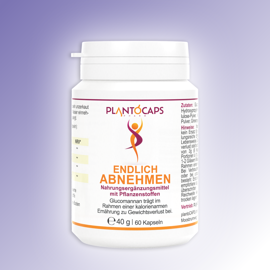 plantoCAPS Abnehmkapseln ENDLICH ABNEHMEN Capsules 60 pcs - Product Image