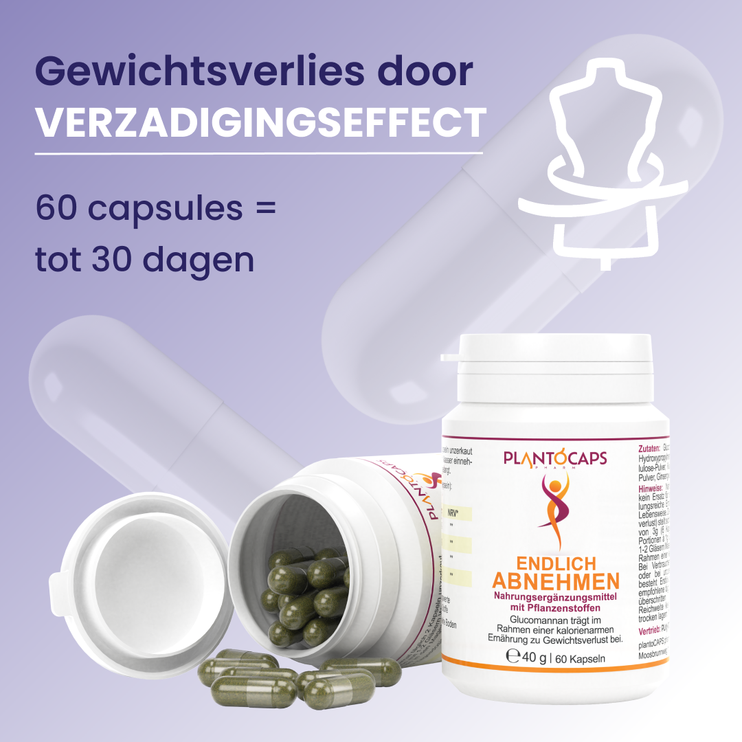 plantoCAPS Abnehmkapseln ENDLICH ABNEHMEN Capsules 60 pcs - Product