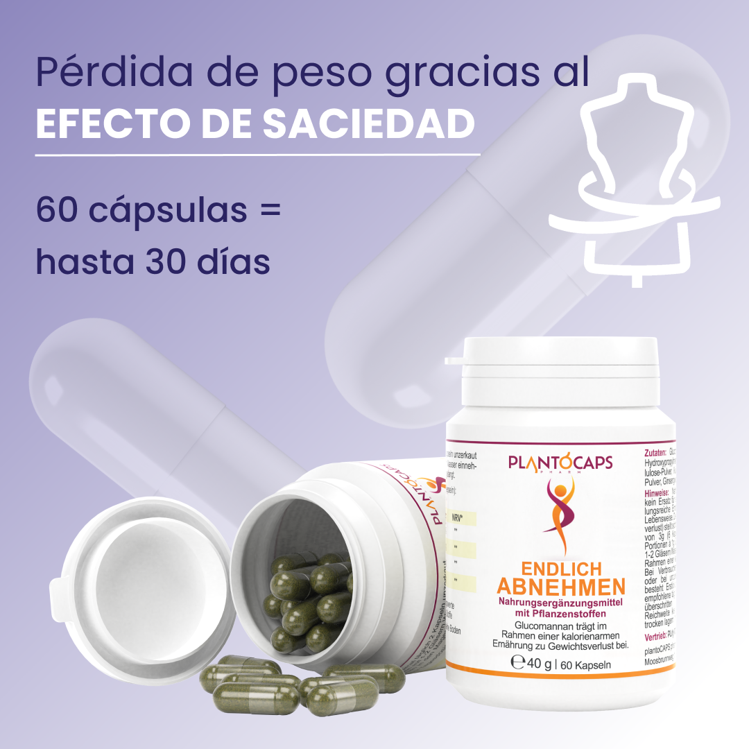 plantoCAPS Abnehmkapseln ENDLICH ABNEHMEN Capsules 60 pcs - Product