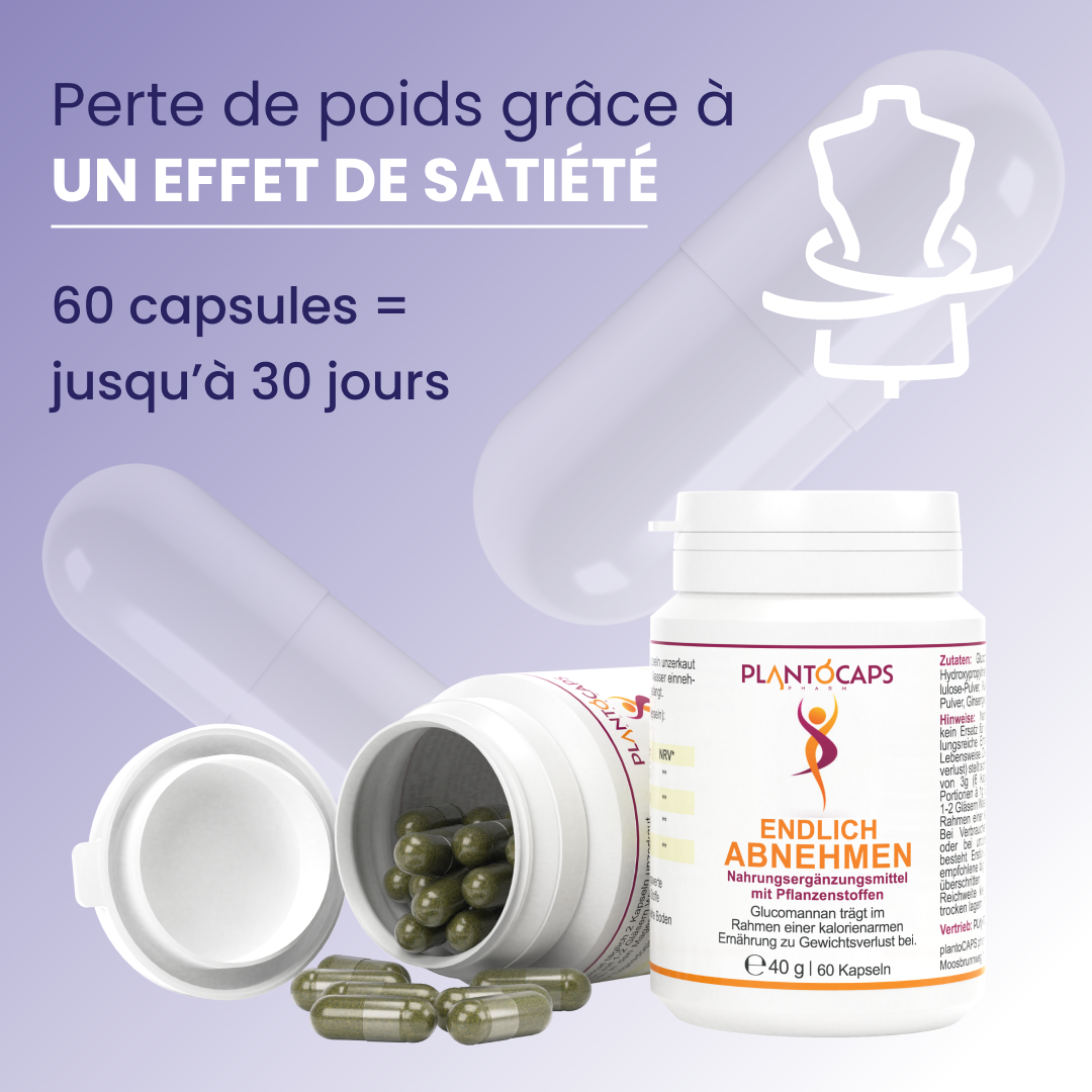 plantoCAPS Abnehmkapseln ENDLICH ABNEHMEN Capsules 60 pcs - Product