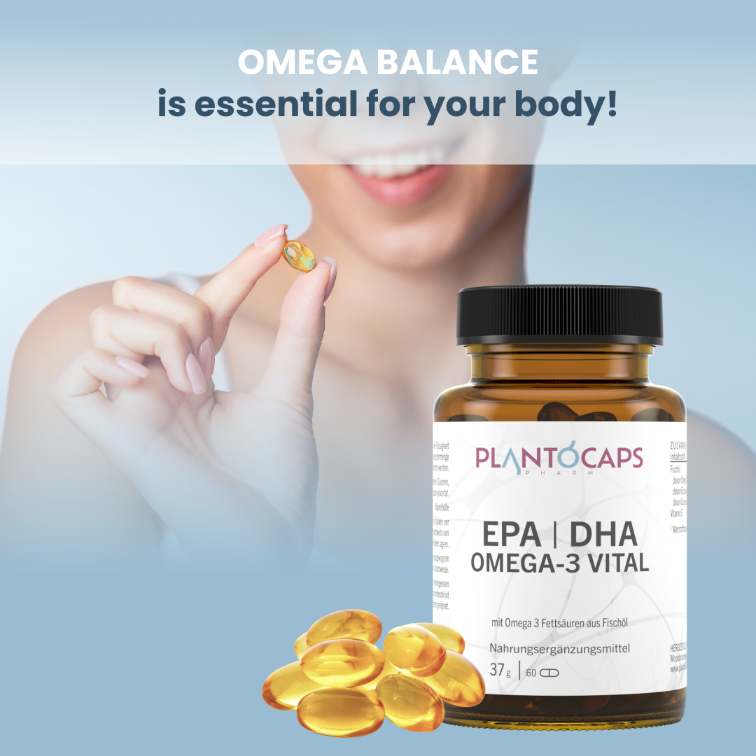 plantoCAPS EPA DHA OMEGA-3 VITAL Capsules 60 pcs - Features