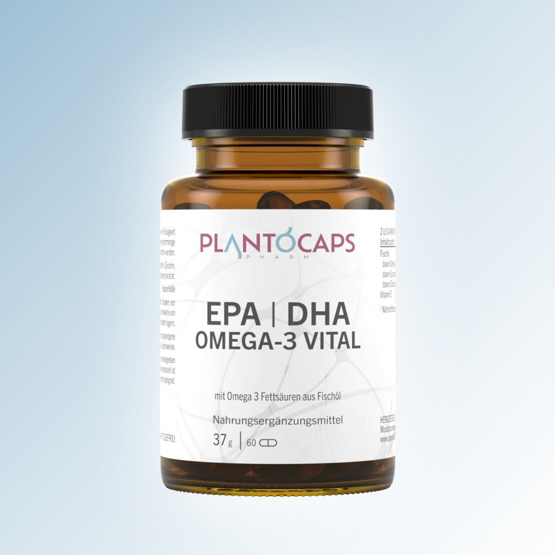 plantoCAPS EPA DHA OMEGA-3 VITAL Capsules 60 pcs - Product Image