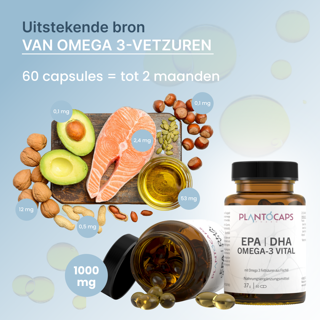 plantoCAPS EPA DHA OMEGA-3 VITAL Capsules 60 pcs - Product