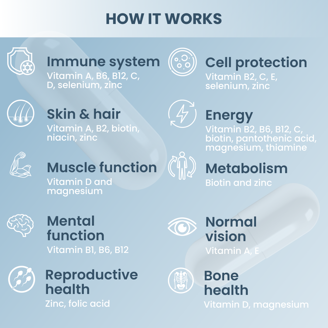 plantoCAPS EVERY DAY ESSENTIALS Capsules 60 pcs - How It Works