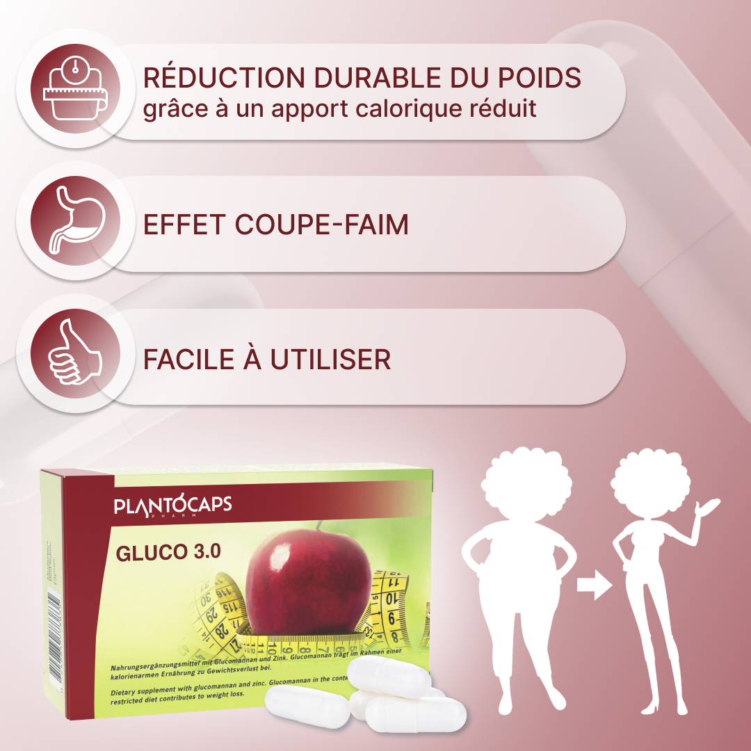 plantoCAPS GLUCO 3.0 Abnehmkapseln Capsules 60 pcs - Benefits