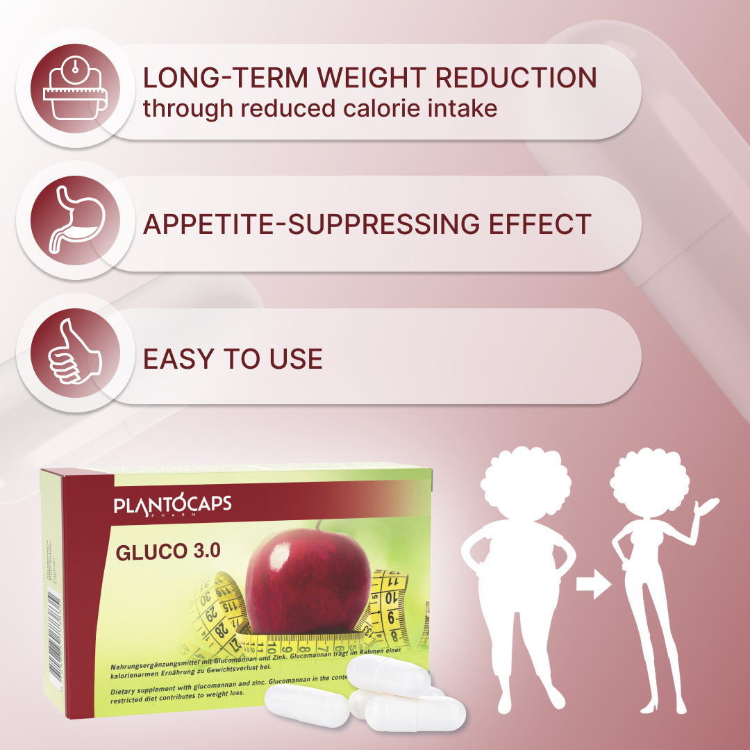 plantoCAPS GLUCO 3.0 Abnehmkapseln Capsules 60 pcs - Benefits