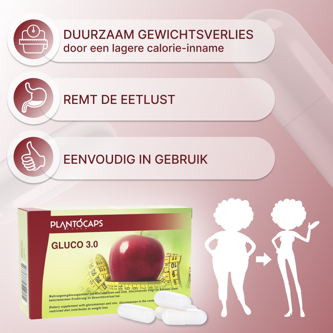 plantoCAPS GLUCO 3.0 Abnehmkapseln Capsules 60 pcs - Benefits