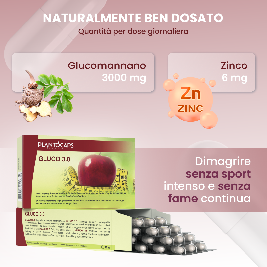plantoCAPS GLUCO 3.0 Abnehmkapseln Capsules 60 pcs - Ingredients