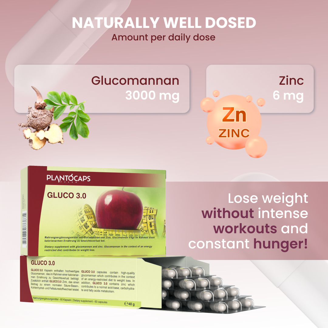 plantoCAPS GLUCO 3.0 Abnehmkapseln Capsules 60 pcs - Ingredients