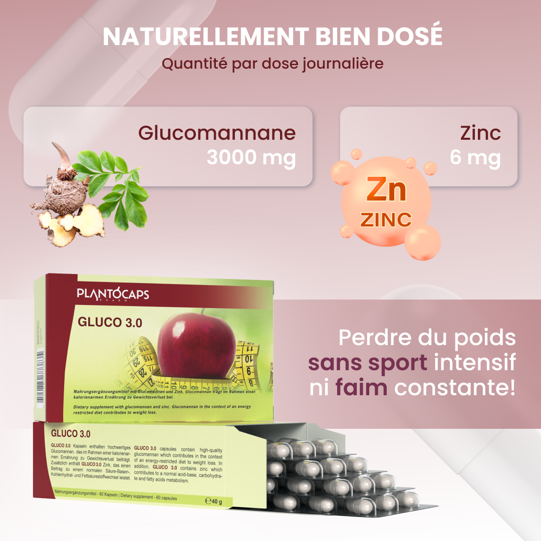 plantoCAPS GLUCO 3.0 Abnehmkapseln Capsules 60 pcs - Ingredients