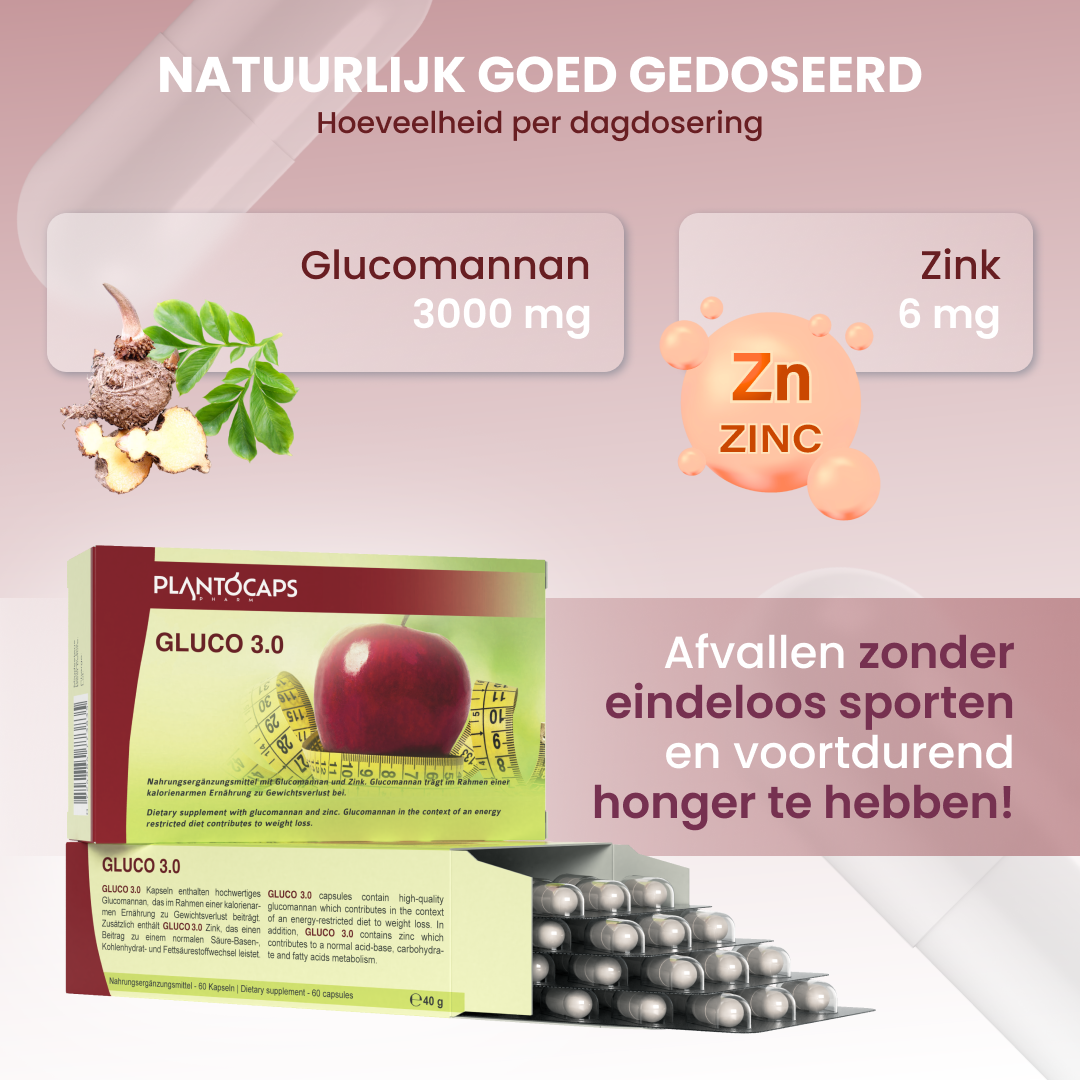 plantoCAPS GLUCO 3.0 Abnehmkapseln Capsules 60 pcs - Ingredients