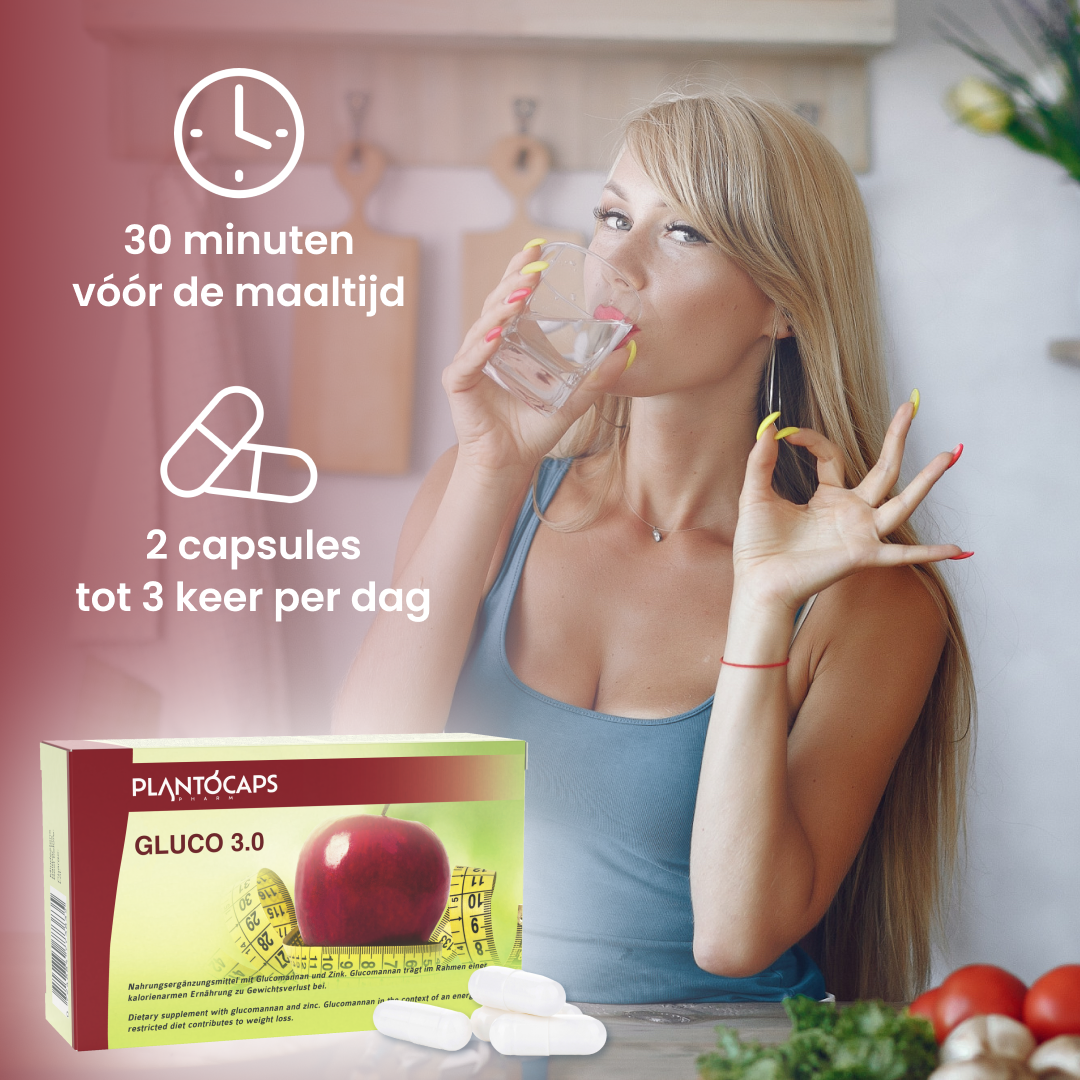 plantoCAPS GLUCO 3.0 Abnehmkapseln Capsules 60 pcs - Intake