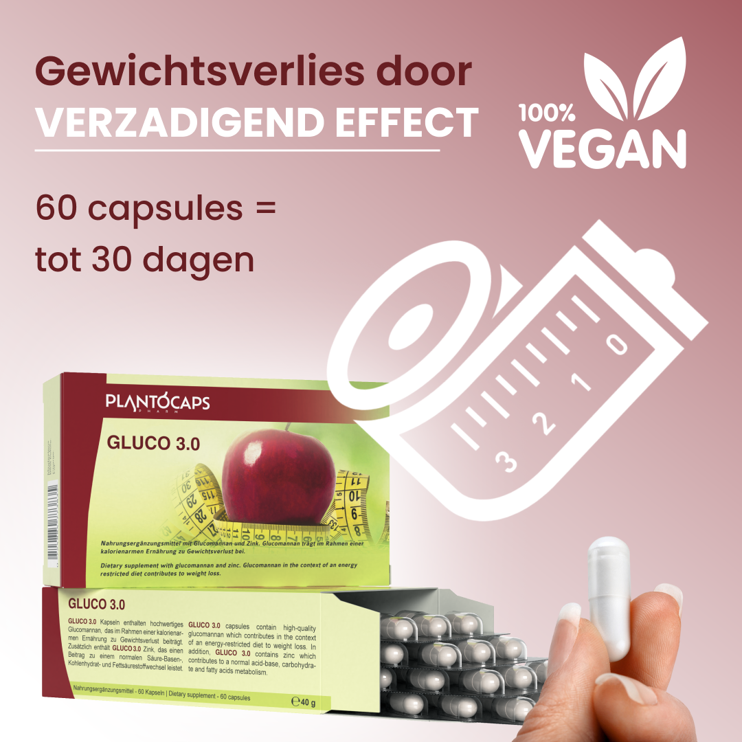 plantoCAPS GLUCO 3.0 Abnehmkapseln Capsules 60 pcs - Product