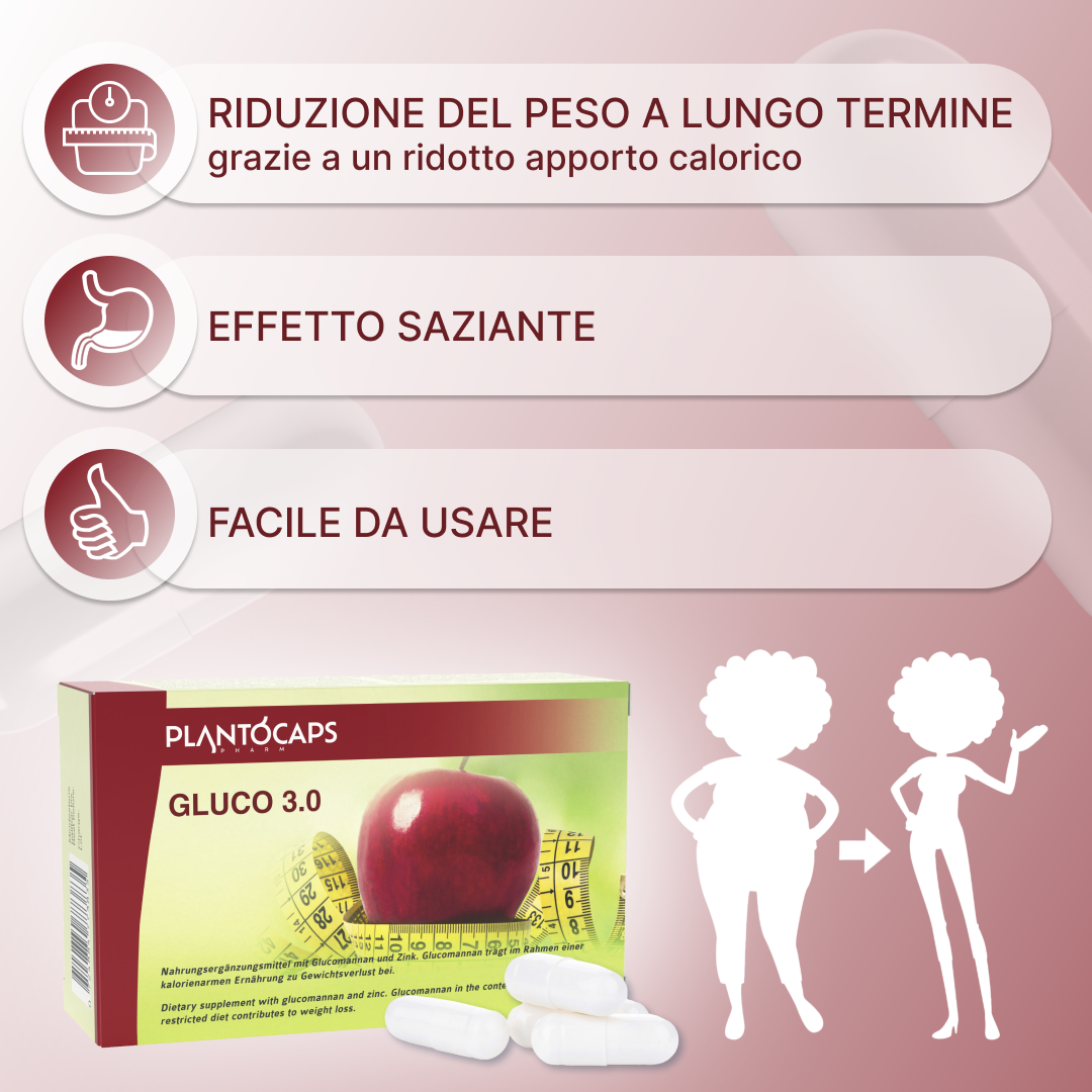 plantoCAPS GLUCO 3.0 Abnehmkapseln Capsules 60 pcs - Benefits