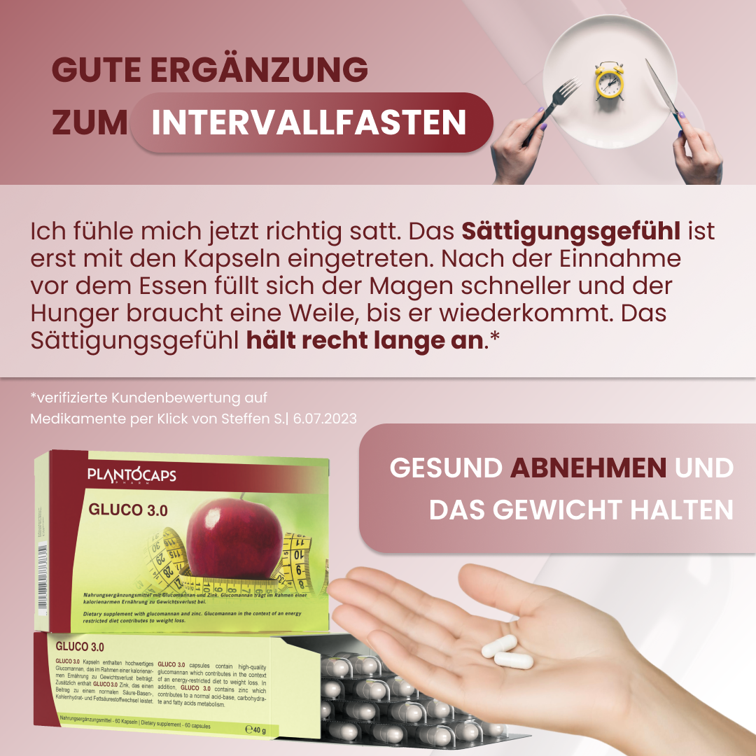 GLUCO 3.0 Abnehmkapseln