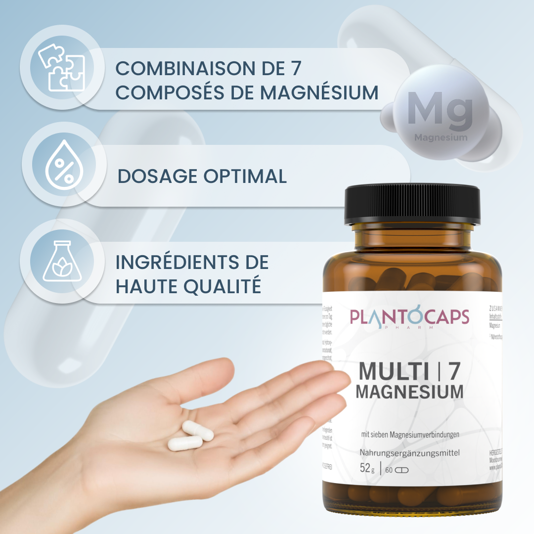 plantoCAPS MULTI 7 MAGNESIUM Capsules 60 pcs - Benefits