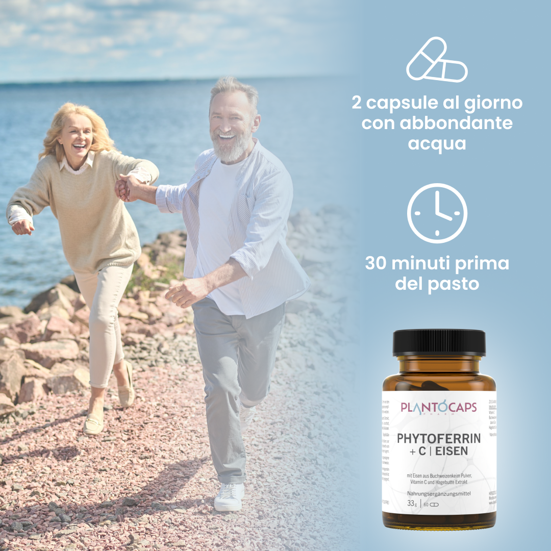 plantoCAPS PHYTOFERRIN +C EISEN Capsules 60 pcs - Intake