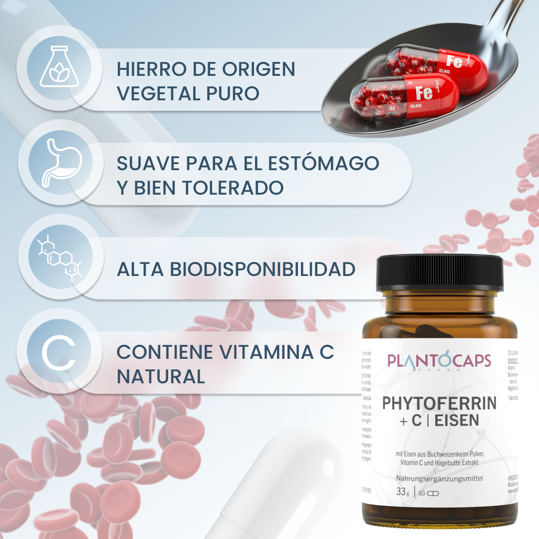plantoCAPS PHYTOFERRIN +C EISEN Capsules 60 pcs - Benefits