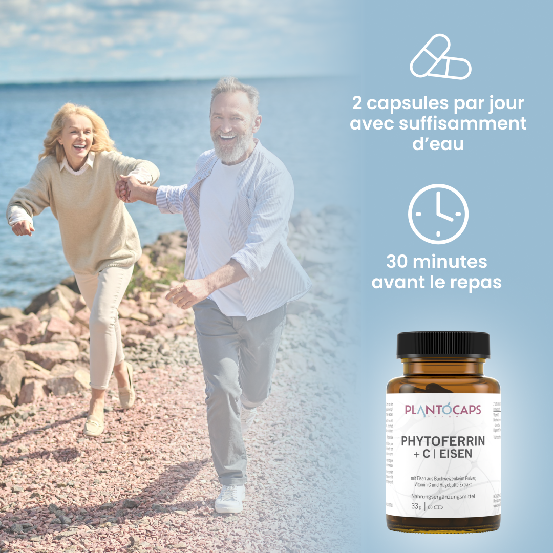 plantoCAPS PHYTOFERRIN +C EISEN Capsules 60 pcs - Intake