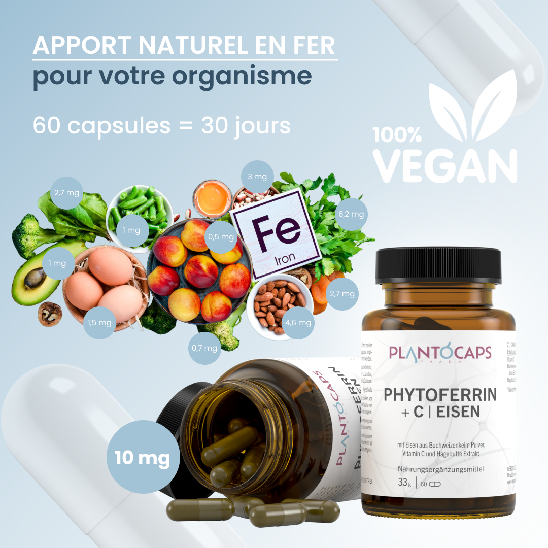 plantoCAPS PHYTOFERRIN +C EISEN Capsules 60 pcs - Product