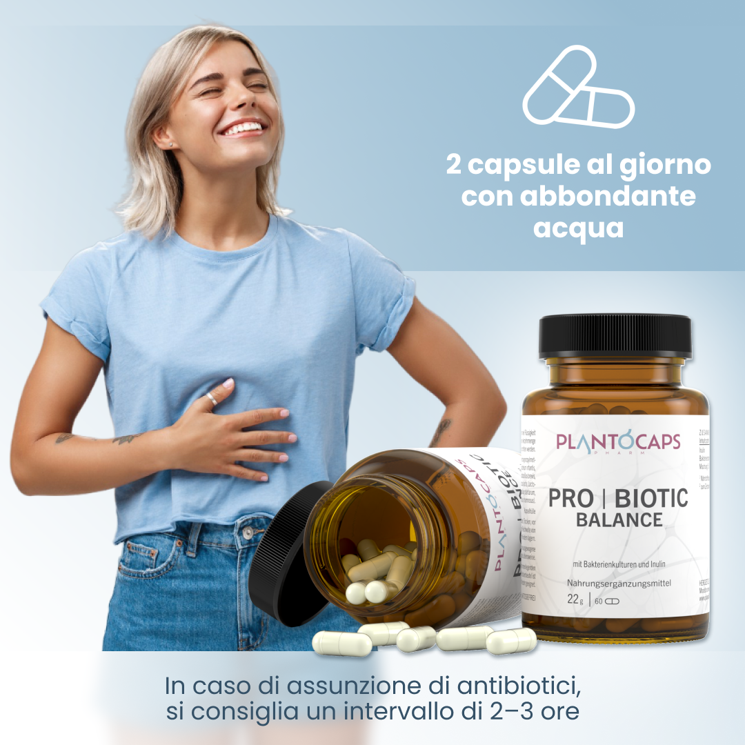 plantoCAPS PRO BIOTIC BALANCE Capsules 60 pcs - Intake