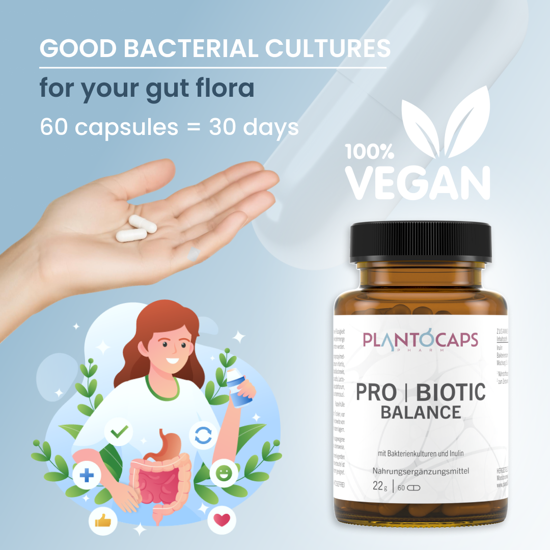 plantoCAPS PRO BIOTIC BALANCE Capsules 60 pcs - Product