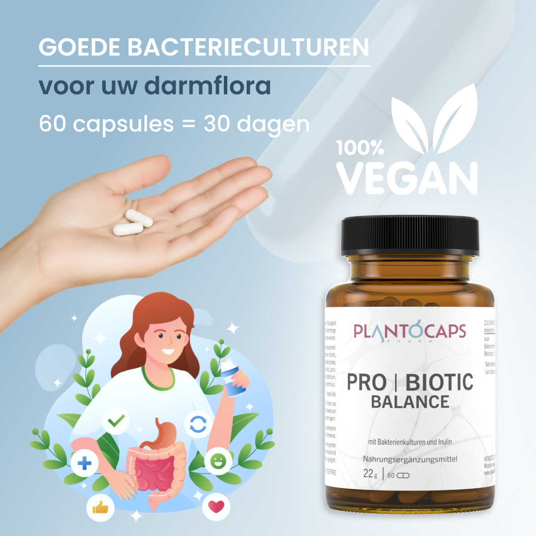 plantoCAPS PRO BIOTIC BALANCE Capsules 60 pcs - Product
