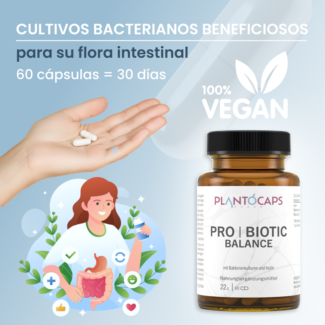 plantoCAPS PRO BIOTIC BALANCE Capsules 60 pcs - Product