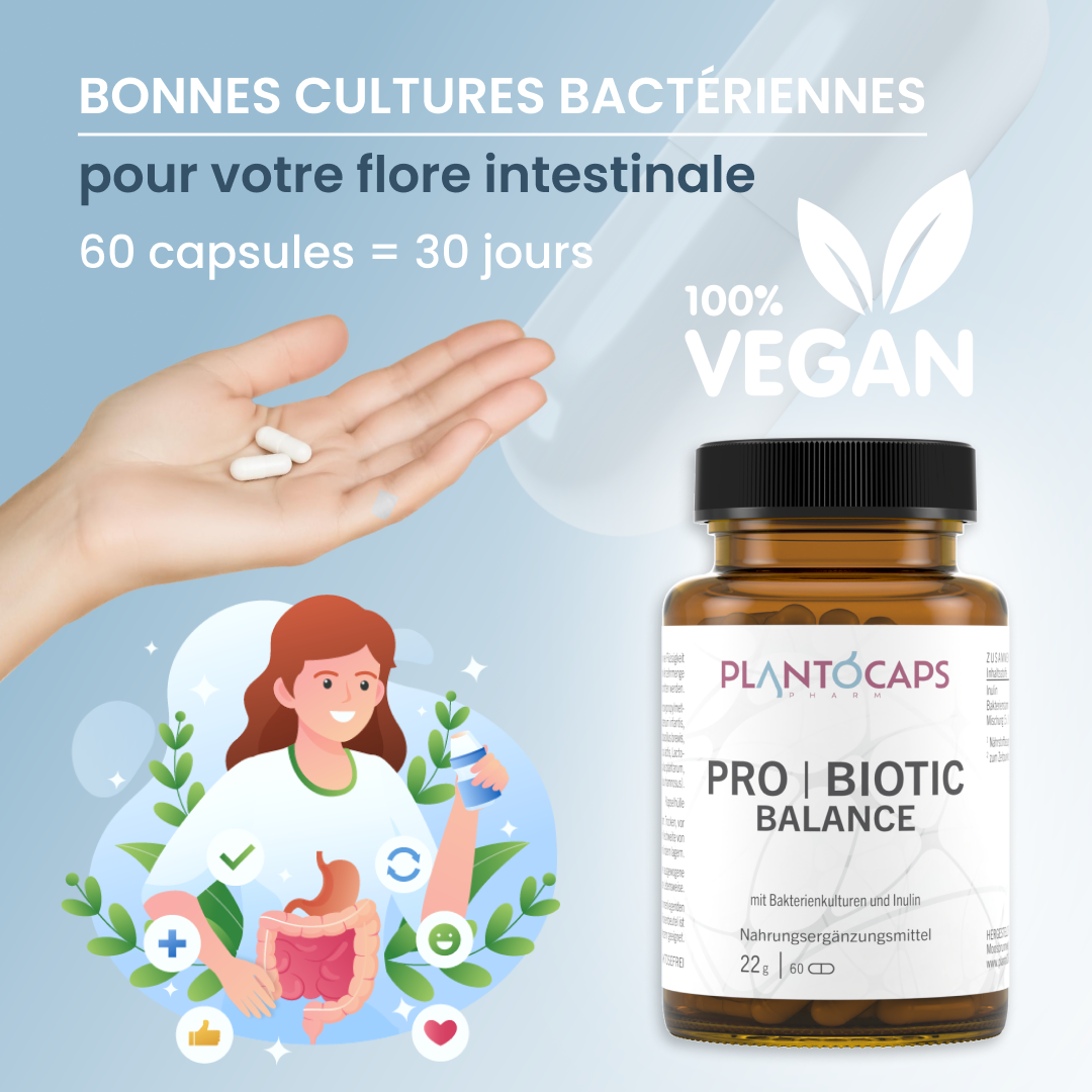plantoCAPS PRO BIOTIC BALANCE Capsules 60 pcs - Product