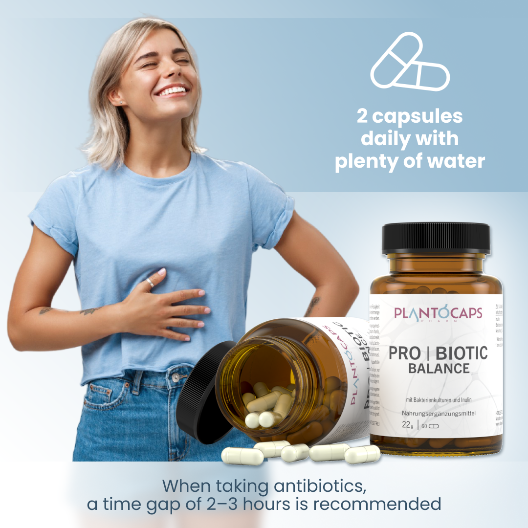 plantoCAPS PRO BIOTIC BALANCE Capsules 60 pcs - Intake