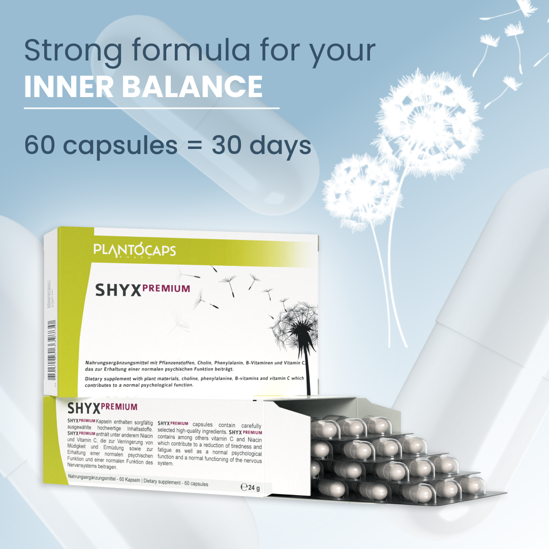 plantoCAPS shyX PREMIUM Capsules 60 pcs - Product