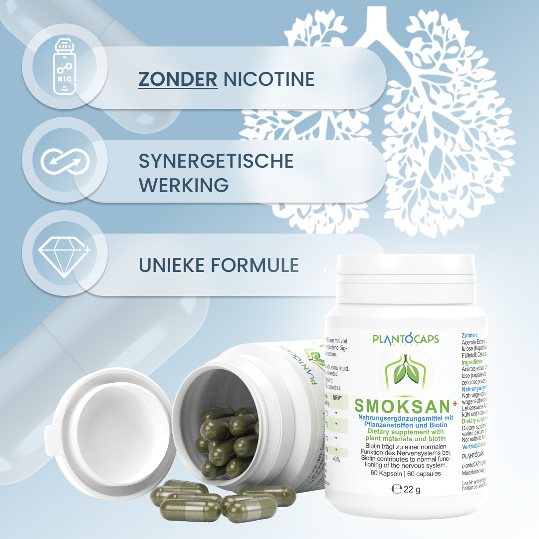 plantoCAPS SMOKSAN+ Capsules 60 pcs - Benefits