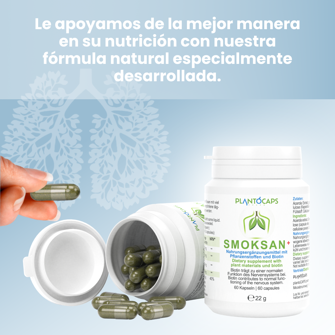 plantoCAPS SMOKSAN+ Capsules 60 pcs - Features