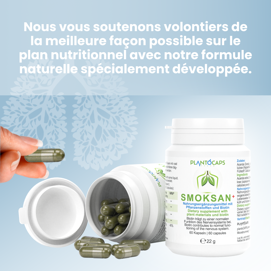 plantoCAPS SMOKSAN+ Capsules 60 pcs - Features
