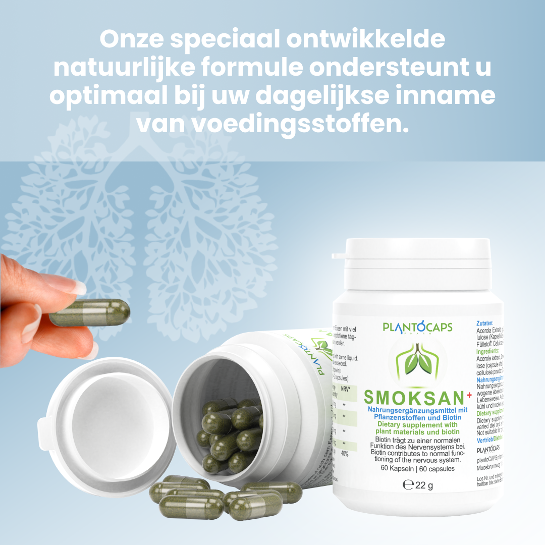 plantoCAPS SMOKSAN+ Capsules 60 pcs - Features