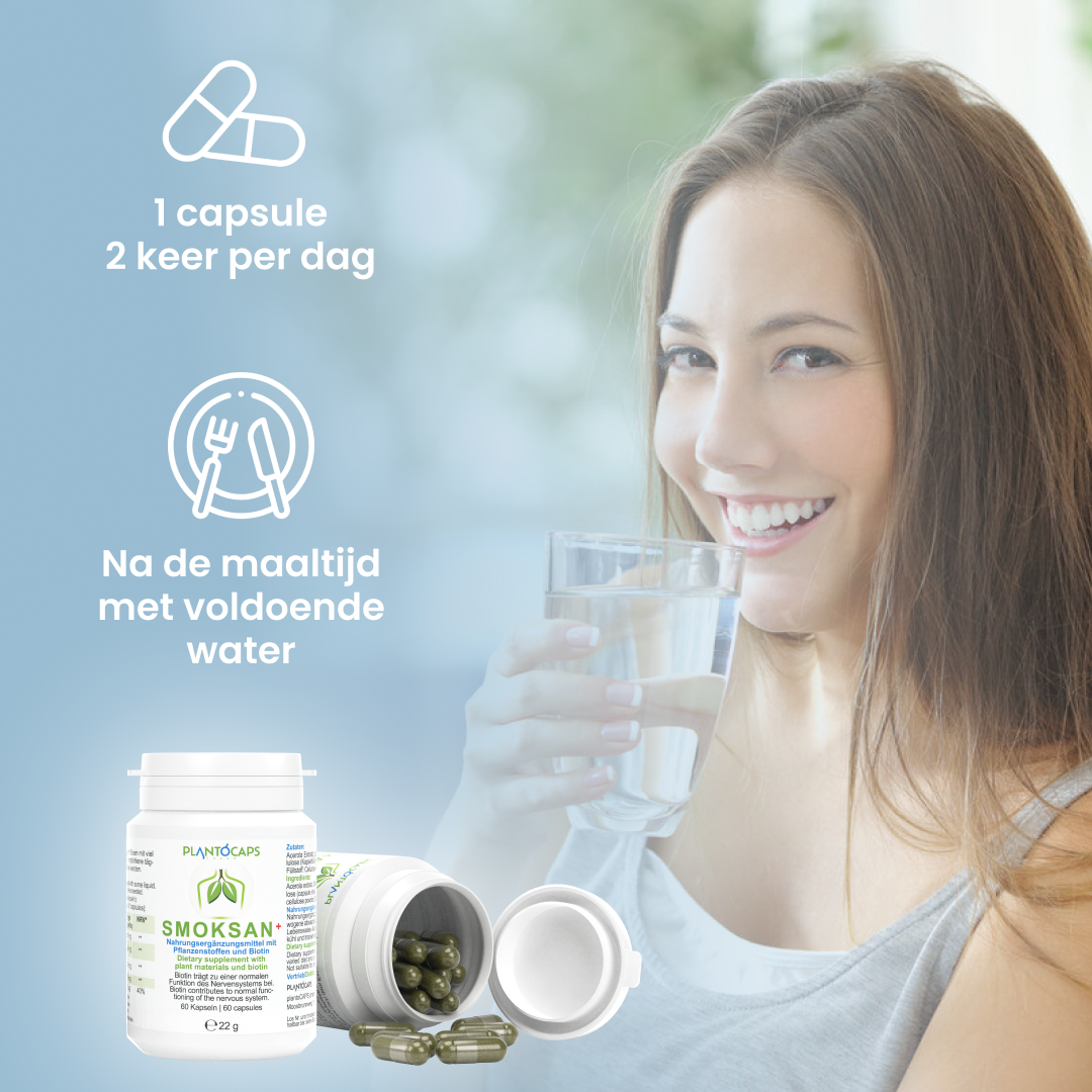 plantoCAPS SMOKSAN+ Capsules 60 pcs - Intake