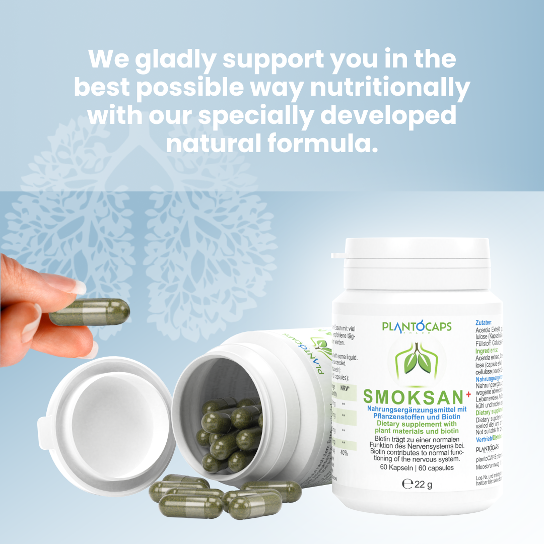 plantoCAPS SMOKSAN+ Capsules 60 pcs - Features