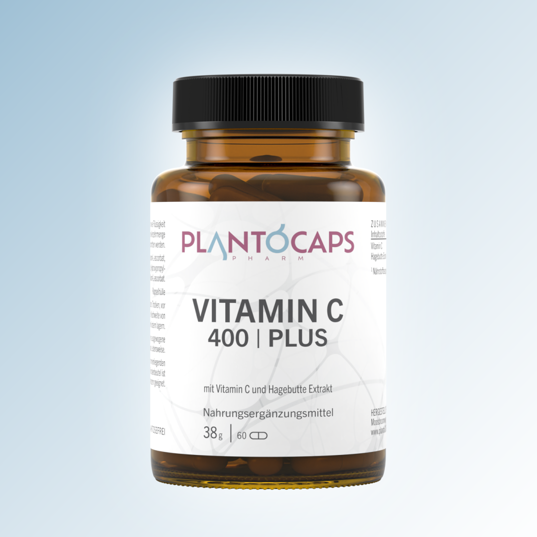 plantoCAPS VITAMIN C 400 PLUS Capsules 60 pcs - Product Image