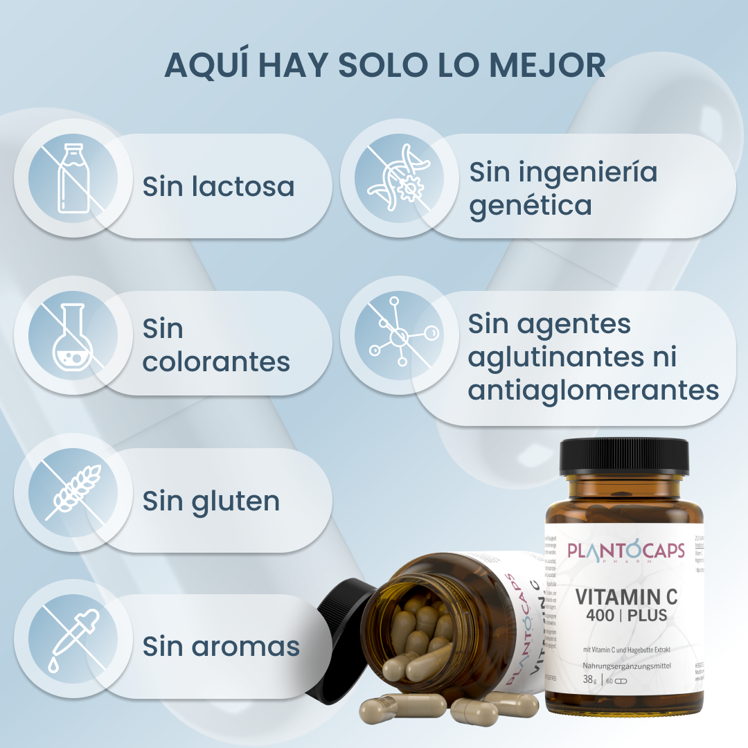 plantoCAPS VITAMIN C 400 PLUS Capsules 60 pcs - What's Inside