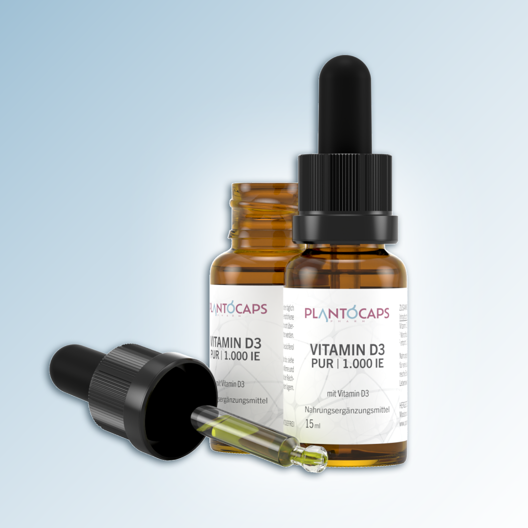 plantoCAPS VITAMIN D3 PUR 1.000 IE Drops 15 ml - Product Image